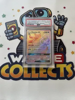 Pokemon Blastoise GX 218/214 Unbroken Bonds Full Art Secret Rainbow PSA 10 #1 - Image 1