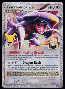 Garchomp Lv X 145/147 Pokemon Celebrations 25th Anniversary English Holo Rare - Image 1