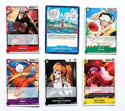 One Piece 2nd Anniversary Gold Stamped 6 Card Promo Set. - Image 1