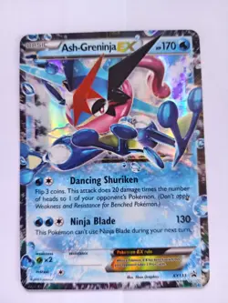 Pokemon Ash-Greninja EX Black Star Promo Holo Card TCG XY133 - Image 1
