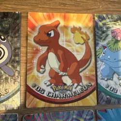 Pokemon Cards Topps Bundle x40 - 1 Holo Mixed Conditions - Blue & Green Labels - Image 5