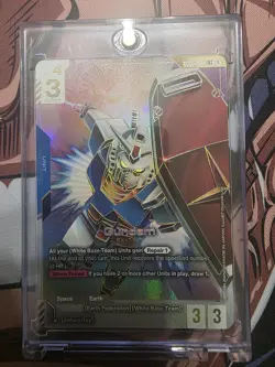 Gundam Card Game RX-78-2 LR++ GD01-001 Super Parallel Newtype Rising English - Image 1