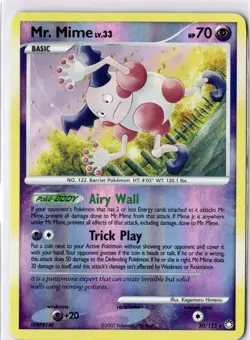 Mr. Mime - 30/123 - LP Mysterious Treasures Rare Pokemon TCG Card - Image 1