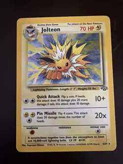 Pokemon TCG Jolteon Jungle Holo Rare Card 4/64 - Image 1