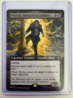 Morlun, Devourer of Spiders Extended Art #0257 Non-Foil Spider-Man NM MTG ENG - Image 1