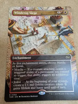 Windcrag Siege - (Borderless) Tarkir: Dragonstorm Regular - Mtg - Image 1