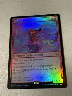 mtg foil Hexing Squelcher, goblin sorcerer, Lorwyn Eclipsed, unplayed - Image 1