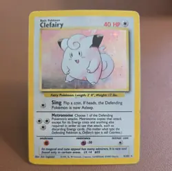 Pokemon TCG Clefairy Base Set 5/102 Holo Unlimited Holo Rare - Image 1