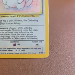 Pokemon TCG Clefairy Base Set 5/102 Holo Unlimited Holo Rare - Image 4