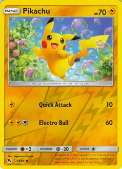 Pikachu - Reverse Holo - 19/68 Hidden Fates - Pokemon TCG - 2019 - Image 1