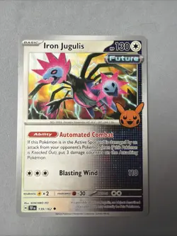 Pokemon TCG * SV Temporal Force 139/162 Iron Jugulis Uncommon STAMP TRICK TREAT - Image 1
