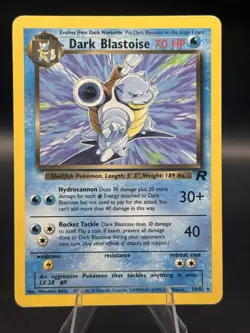 Pokemon TCG Dark Blastoise #20/82 - Team Rocket Non-Holo Vintage - Image 1