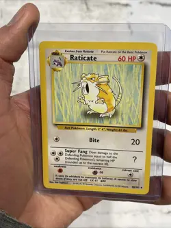 Pokemon TCG Raticate Base Set 40/102 Regular Unlimited Uncommon NM Near Mint Vtg - Image 1