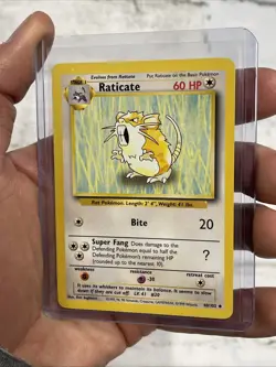 Pokemon TCG Raticate Base Set 40/102 Regular Unlimited Uncommon NM Near Mint Vtg - Image 2