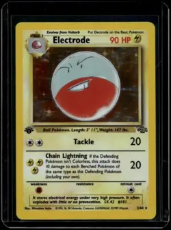 Pokemon TCG Electrode 2/64 Jungle 1st Edition Holo Rare LP - Image 1