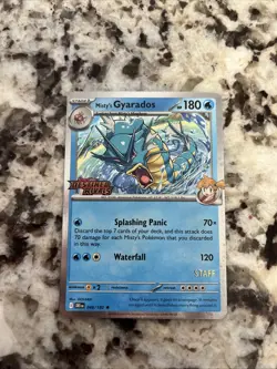 Misty's Gyarados #049/182 - STAFF Destined Rivals - Holo - NM Near Mint Pokemon - Image 1