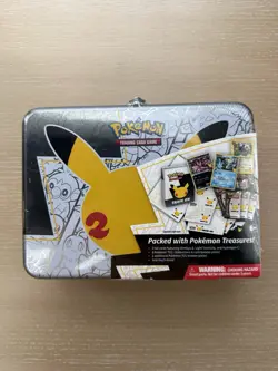 Pokemon TCG 25th Anniversary Celebrations Collector Chest Lunch Box Tin Sealed - Image 1