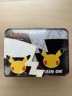Pokemon TCG 25th Anniversary Celebrations Collector Chest Lunch Box Tin Sealed - Image 3