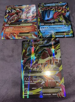 Pokemon 3 Jumbo Card Lot Mega Blaziken Ex, Mega Swampert Ex, Mega Lucario Ex - Image 1