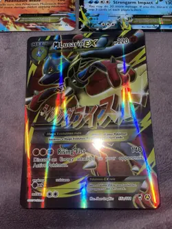 Pokemon 3 Jumbo Card Lot Mega Blaziken Ex, Mega Swampert Ex, Mega Lucario Ex - Image 2