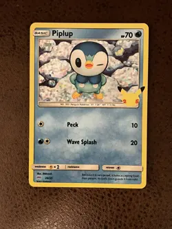Piplup Holo 29/25 McDonalds Pokemon Cards 25th Anniversary - Image 1