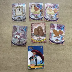 Lot Of 7 Pokemon 99 Topps Animation TV Series 2 holo shiny cards - Image 1