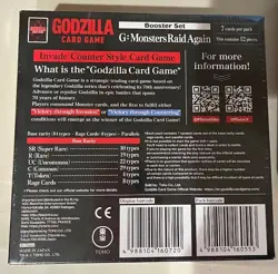 Godzilla Card Game: MONSTERS RAID AGAIN Booster Set Box - Sealed - 1st Edition - Image 2