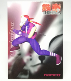 038 Kunimitsu Tekken 2 Namco Official Collection Cards trading Videdo GAME - Image 1