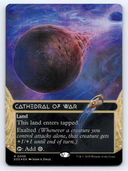 Cathedral of War 006 FOIL Borderless - Edge of Eternities Stellar Sights MTG - Image 1