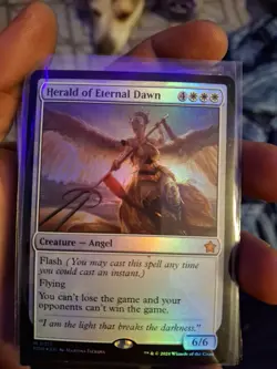 1x Herald of Eternal Dawn, Extended Art Foil, Magic MTG NM - Image 1