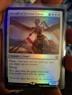 1x Herald of Eternal Dawn, Extended Art Foil, Magic MTG NM - Image 2