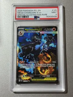 Mega Charizard X EX 2025 Pokemon PFL EN SIR 125/094 PSA 9 MINT - Image 2