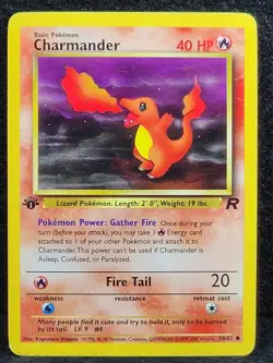 1st Edition Charmander Team Rocket 50/82 Pokemon TCG CGC PSA BGS - Image 1
