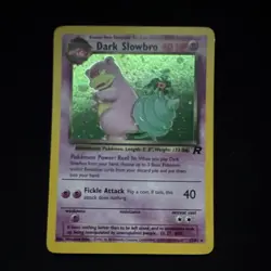 Pokemon Dark Slowbro Team Rocket Rare Holo 12/82 60 HP Stage 1 Wizards TCG - Image 1