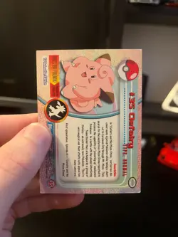 #35 Clefairy Non-Holo - Pokemon Topps Series 1 - 1999 - Image 2