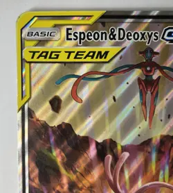 Pokemon TCG Jumbo Oversized Espeon & Deoxys GX SM240 Black Star Promo - Image 4