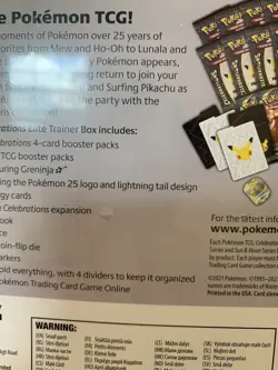 Pokemon TCG Celebrations Elite Trainer Box - Image 4