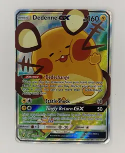 Pokemon Dedenne GX Full Art Promo Holo 195a/214 English Lightly Played LP - Image 1
