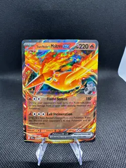 Pokemon TCG Team Rockets Moltres EX Holo Rare Card 31/182 NM Condition - Image 1