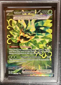 Teal Mask Ogerpon ex 2024 Pokemon Twilight Masquerade 211/167 PSA 10 Gem Mint - Image 3