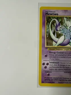 2000 Pokemon Mewtwo WotC Black Star Promo 12/53 LP / Excellent Vintage Rare - Image 4