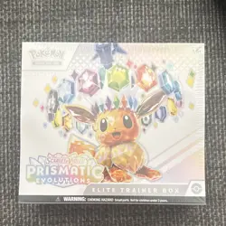 Pokemon Scarlet & Violet Prismatic Evolutions Elite Trainer Box Eevee English - Image 1