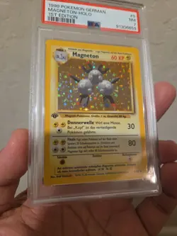 Magneton 9/102 Holo Rare 1st Edition - PSA 7 - Base Set German - Pokemon TCG - Image 2