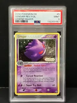Pokemon TCG Legend Maker Reverse Foil Gengar Graded PSA 9 FREE SHIPPING! - Image 1