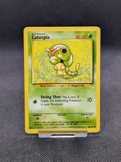 Caterpie Base Set 45/102 Common Pokemon WOTC NM - Image 1