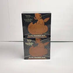 2 Pokemon TCG Shining Fates Elite Trainer Box ETB Factory Sealed - Image 1