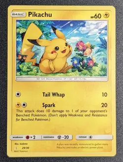 Pokemon TCG Pikachu Sun & Moon #29/30 - Image 1