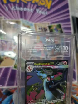 TAG 10 - 988/1000 2025 Pokemon Phantasmal Flames Mega Charizard X ex 109/094 - Image 3