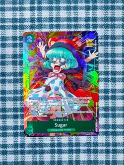 One Piece TCG Kingdoms Of Intrigue Sugar OP04-024 SR Alternate Art Foil Card NM - Image 1