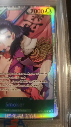 Bandai One Piece CCG Smoker OP10-030 Royal Blood Foil Super Rare PSA 10 - Image 3